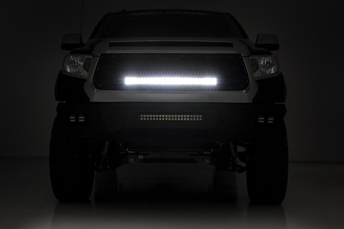 Mesh Grille 30 Inch Dual Row LED Black Toyota Tundra 2WD/4WD (2014-2017) Rough Country