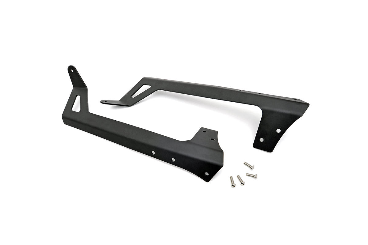 LED Light Mounts Upper Windshield 50 Inch Jeep Wrangler JK/Wrangler Unlimited (07-18) Rough Country