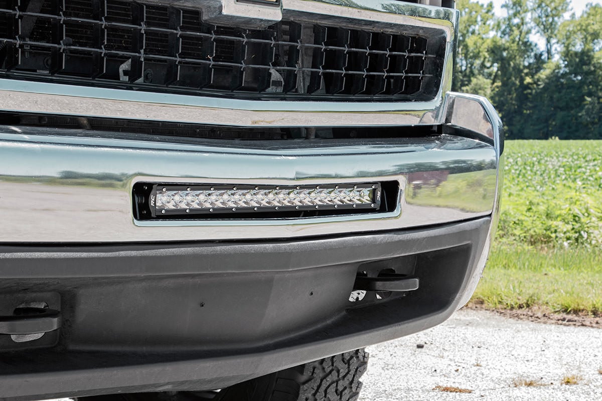 LED Light Mount Bumper 20 Inch Chevy Silverado 1500 (07-13)/Silverado 2500 HD (07-10) Rough Country
