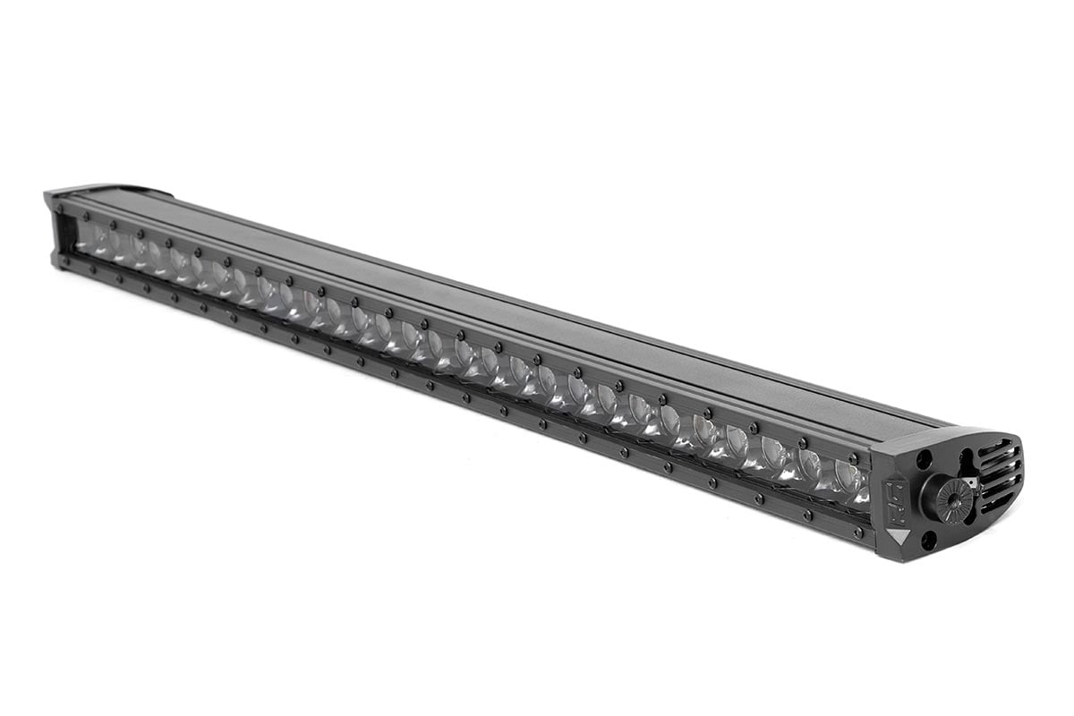30 Inch Black Series LED Light Bar Single Row Cool White DRL Rough Country