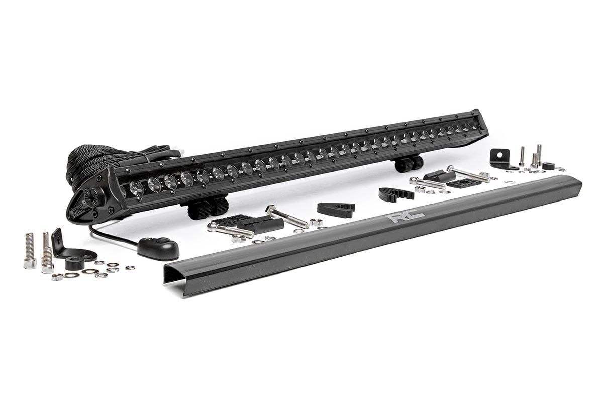 30 Inch Black Series LED Light Bar Single Row Rough Country