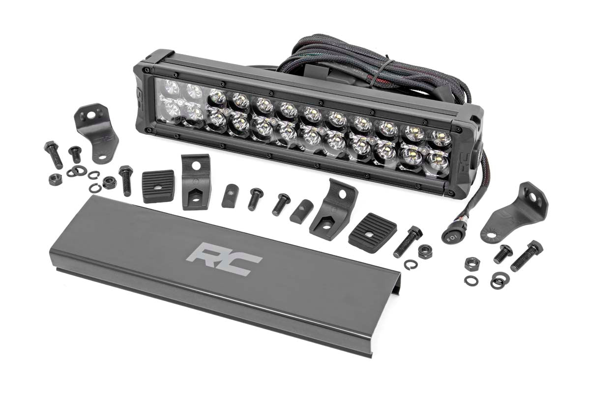 12 Inch Black Series LED Light Bar Dual Row White DRL Rough Country