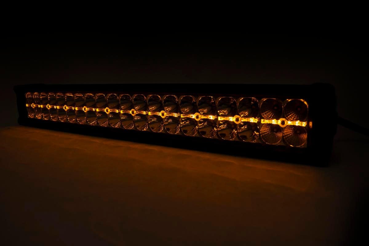 20 Inch Chrome Series LED Light Bar Dual Row Amber DRL Rough Country