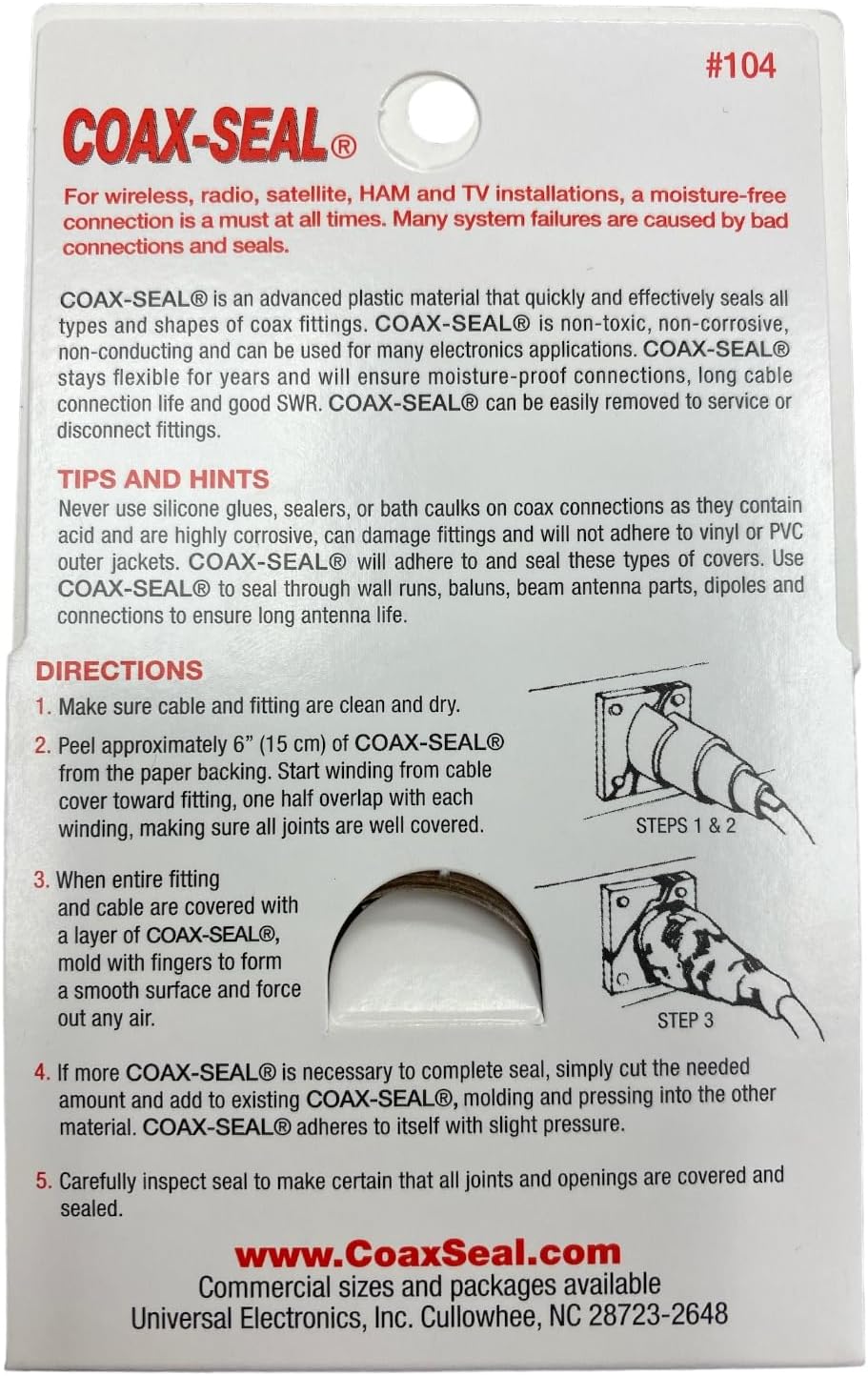 Hand Moldable Plastic Coax-Seal TekShack