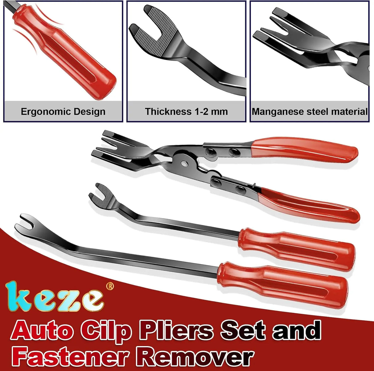 Keze Auto Trim Removal Tool Kit for Car Panel Dashboard 007 7 Each