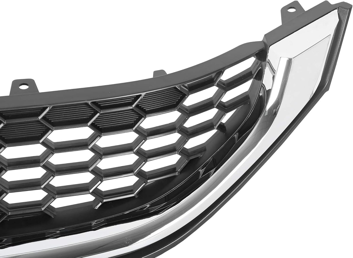 Honeycomb Front Grille Replacement Compatible with 2013-2015 Honda Civic Sedan