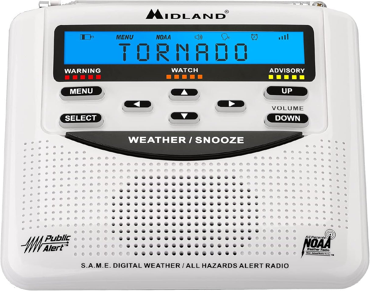 Pre-Owned Midland WR120B NOAA Weather Alert Radio - Pre-programmed Greene County IN Midland