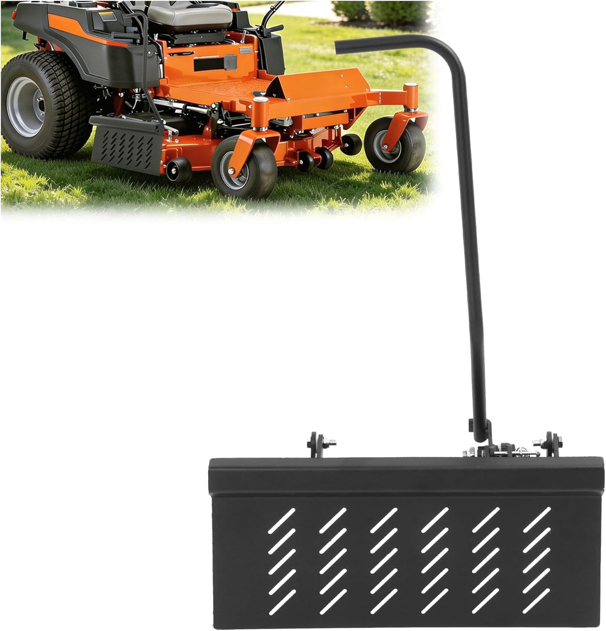Adjustable Steel Lawn Mower Chute Blocker 0 to 90 Degree