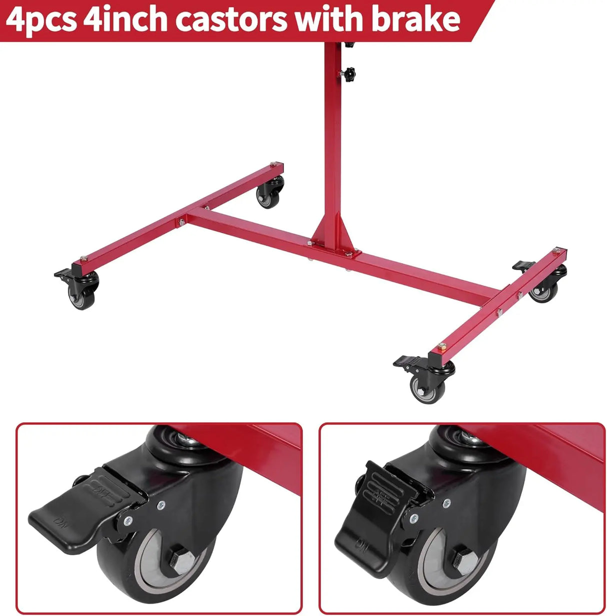 Gtouse Multifunction Panel Paint Stand with 4 Wheels USN13-05-1494 1 Each