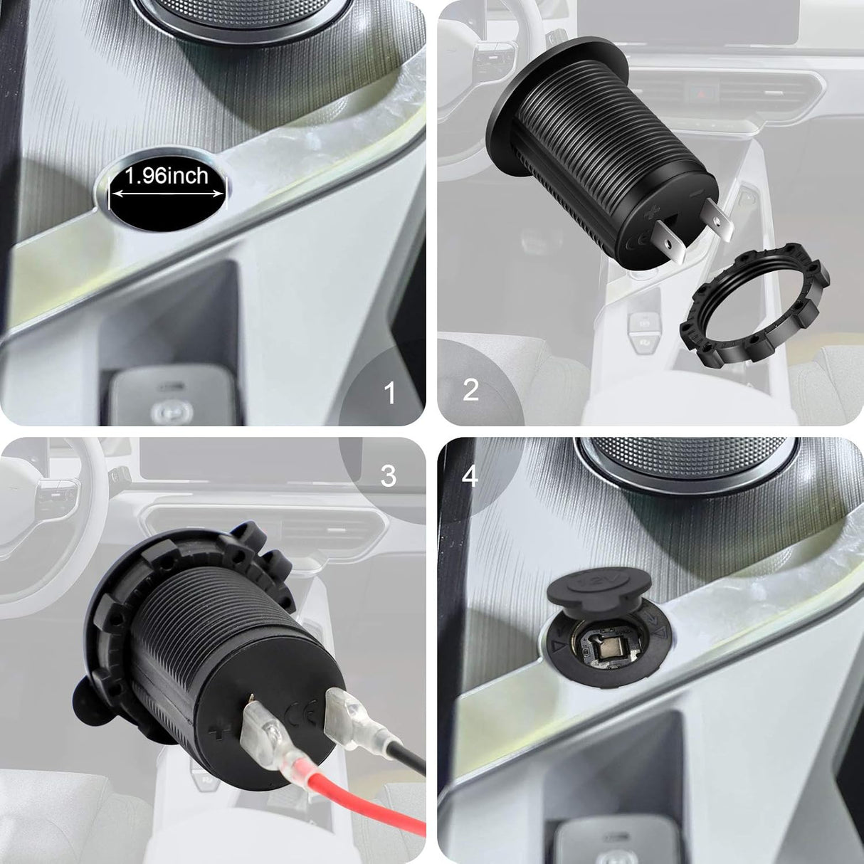 12V Waterproof Lighter Socket Outlet TekShack