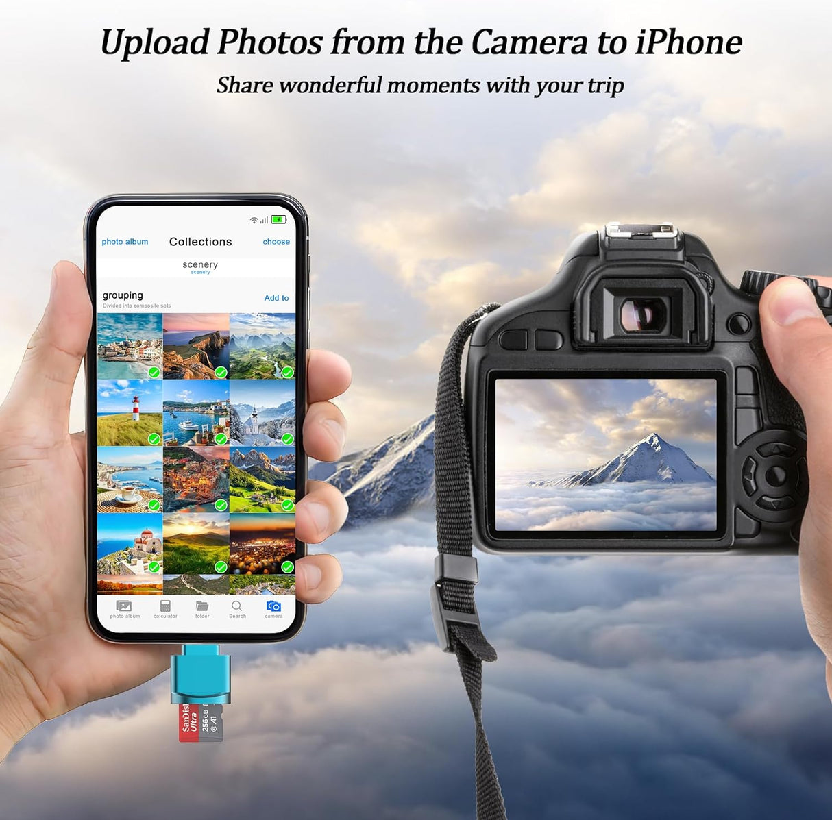 Micro SD Card Reader for iPhone (MFi Certified) – Lightning to TF Adapter for iPad, Supports iOS 13+, exFAT/FAT32 Memory Expansion Desoficion