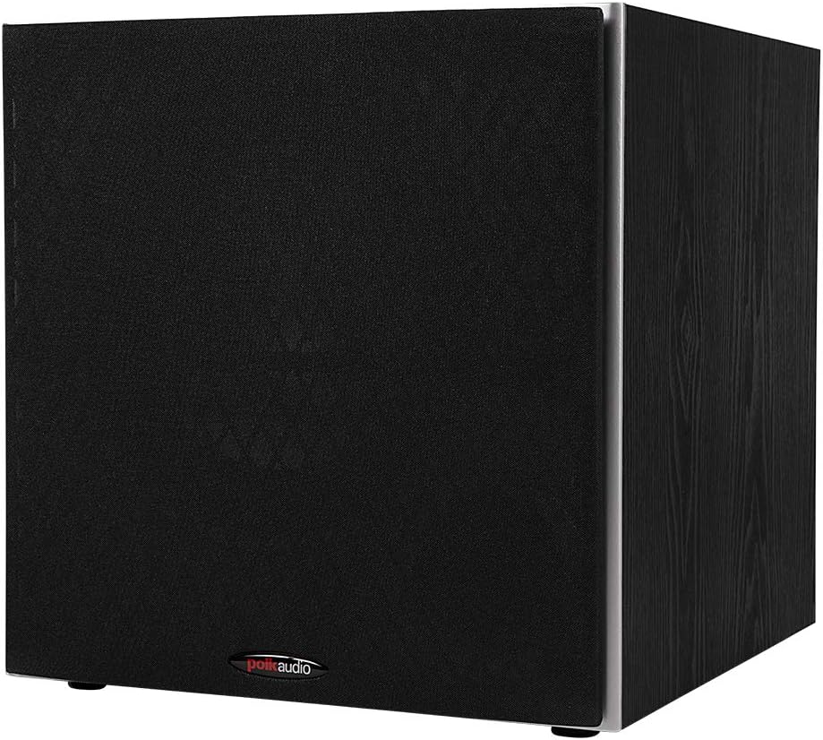 Polk Audio PSW10 10-Inch Powered Subwoofer with Power Port Technology, 100W Max Power, Deep Bass Compact Home Theater Speaker, Black TekShack