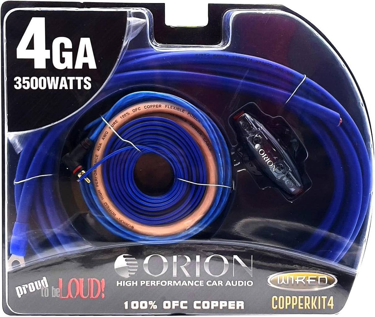 Orion COPPERKIT4 4 AWG 100% OFC Amplifier Wiring Kit Orion