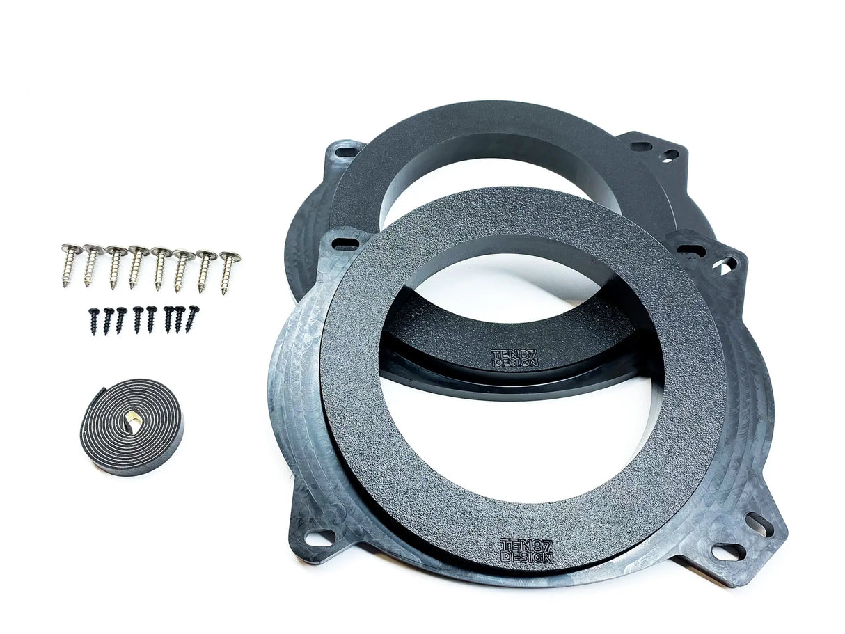 Toyota, Lexus & Subaru Front Speaker Adapters | 1-inch CNC-Machined HDPE Ten87 Design