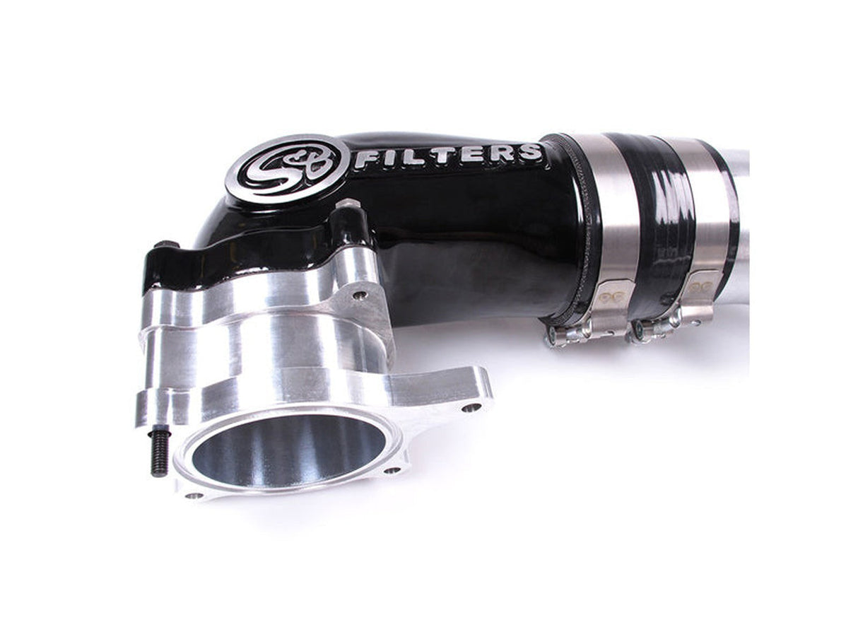 (Sold Out) S&B Filters 76-1010B Cast Aluminum Intake Elbow, Black, 2005-2007 Ford 6.0L Powerstroke S&B Filters