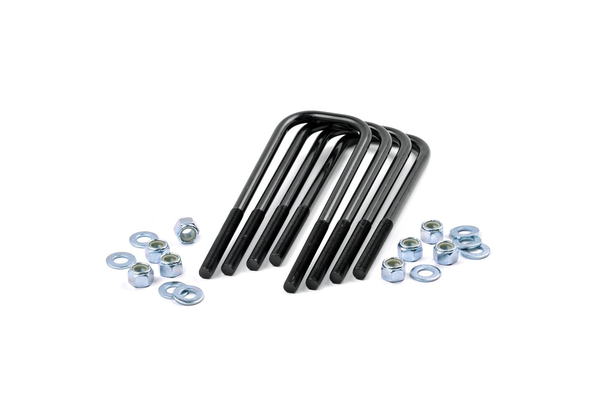 Universal U-Bolt Kit Large Radius 9/16 Inch x 3.125 Inch x 10.0 Inch Rough Country