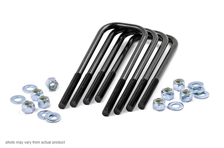 Universal U-Bolt Kit Large Radius 9/16 Inch x 3.125 Inch x 11.5 Inch Rough Country