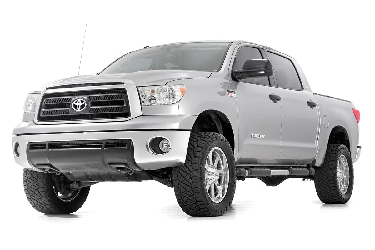 3.5 Inch Lift Kit N3 Struts Red Toyota Tundra 2WD/4WD (2007-2021) Rough Country