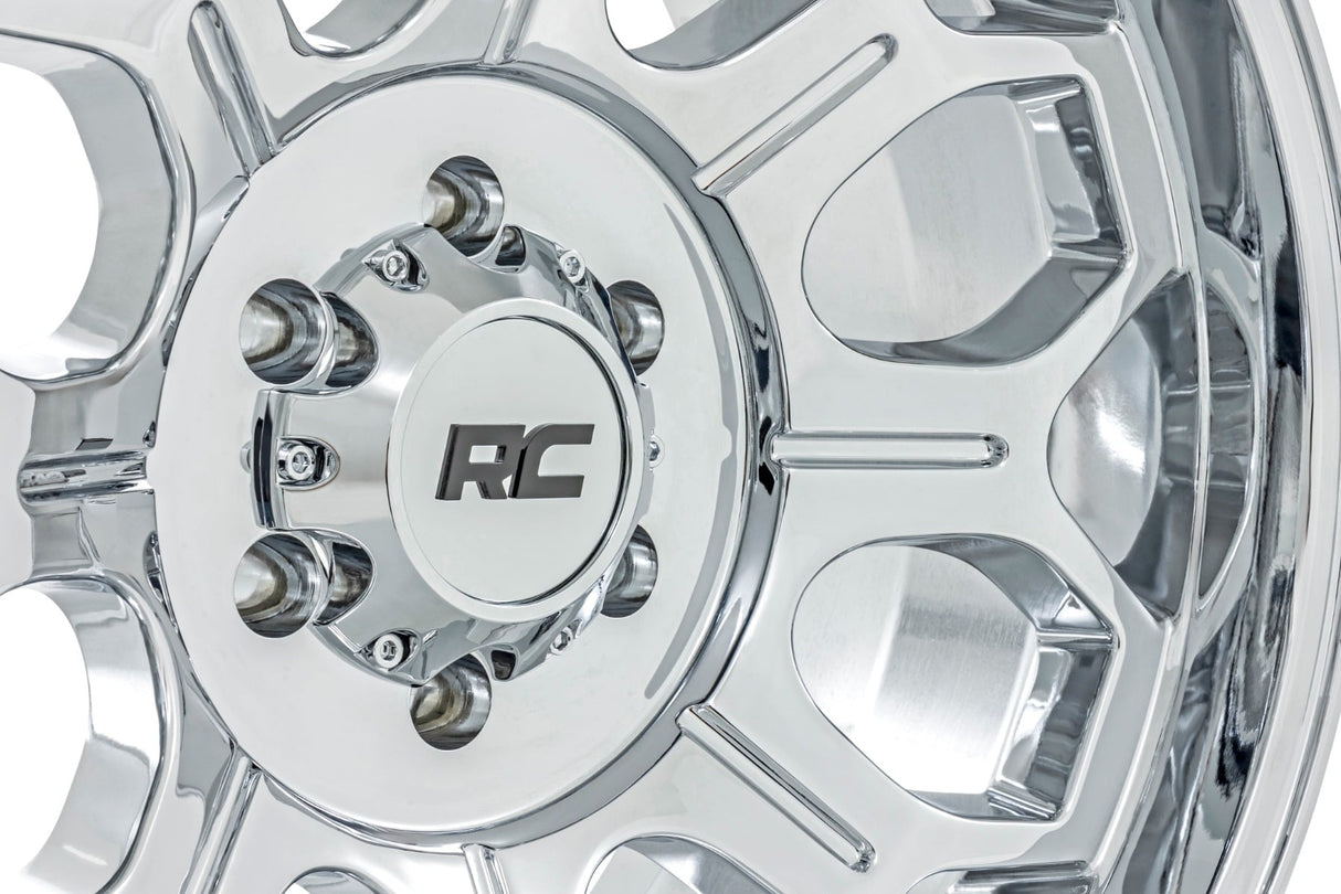 77 Series Wheel One-Piece Chrome 20x10 6x135 -25mm Rough Country