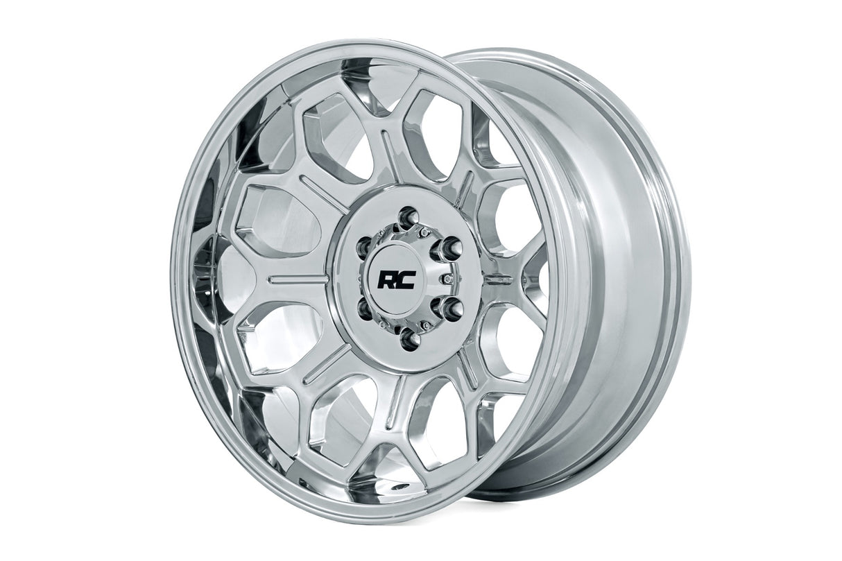 77 Series Wheel One-Piece Chrome 22x12 8x6.5 -44mm Rough Country