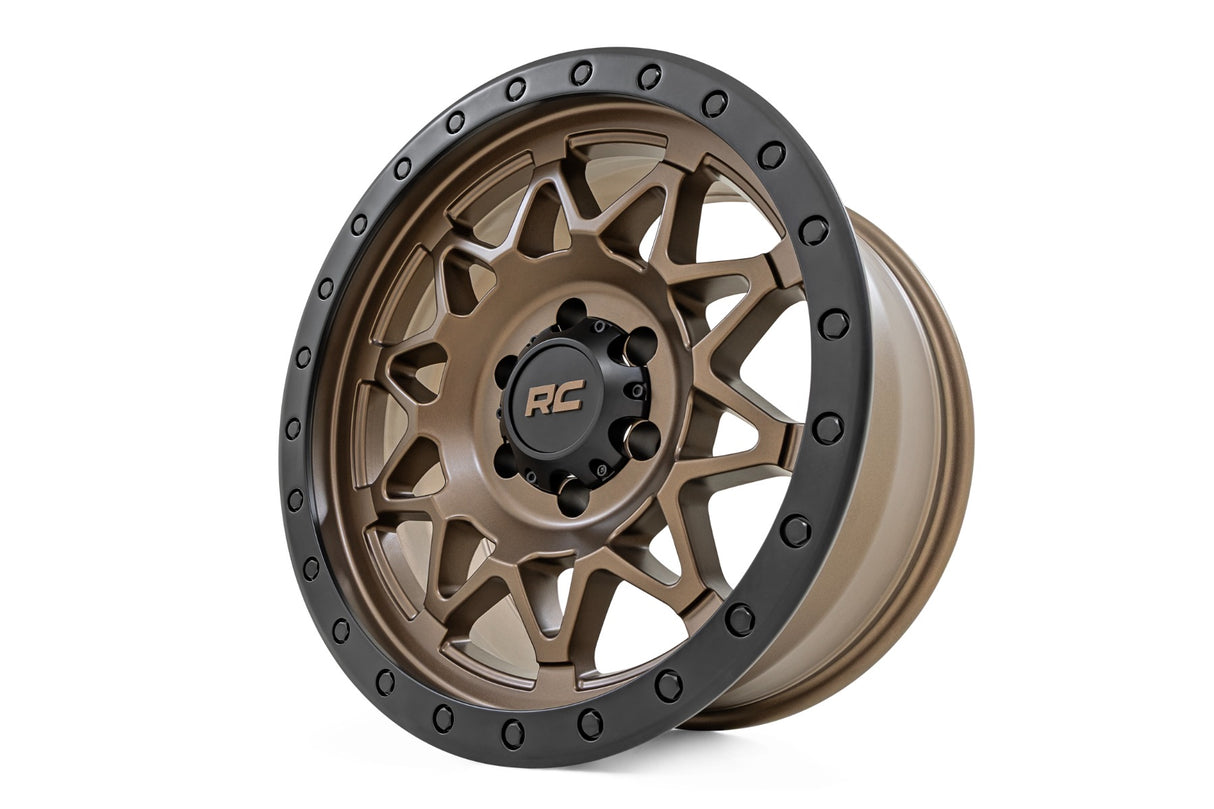 78 Series Wheel Simulated Beadlock Bronze/Black 17x8.5 5x5 +0mm Rough Country