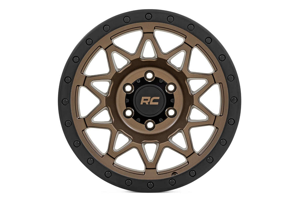 78 Series Wheel Simulated Beadlock Bronze/Black 18x9 5x5 0mm Rough Country