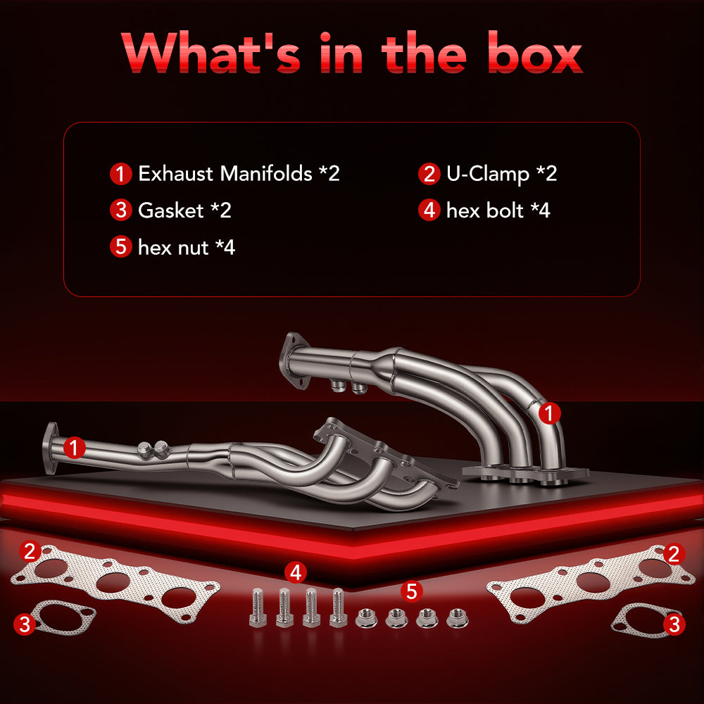 Long Tube Headers for 2006-2013 BMW N52 E90/E91/E92/E93/E82 128i/325i/325xi/328i/328xi/330i/330xi