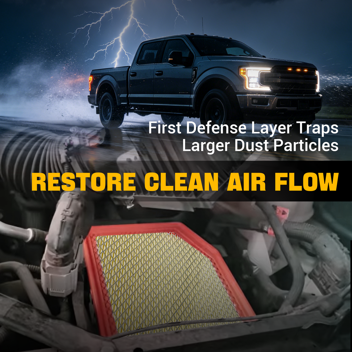 Trucktok 2020-2025 Silverado Sierra 6.6L Duramax Air Filter Replaces A3248C TruckTok