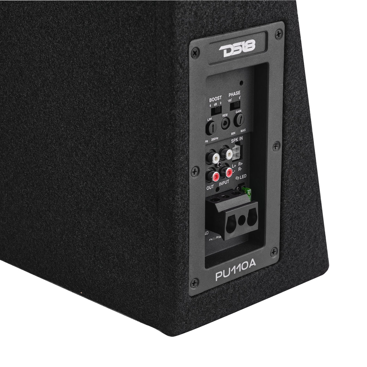 10” Amplified Shallow Subwoofer Enclosure for Pickup Trucks