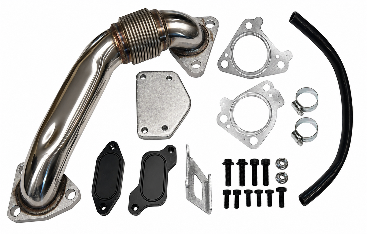 2004 - 2005 GM 6.6L Duramax EGR Cooler Upgrade Kit w/ Up Pipe