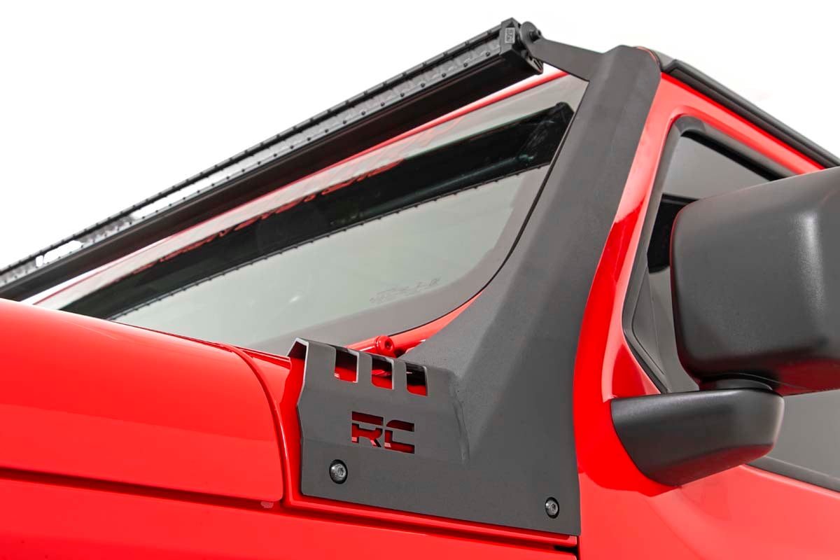 LED Light Kit Windshield 50 Inch Spectrum Single Row Jeep Gladiator JT/Wrangler JL (18-26) Rough Country