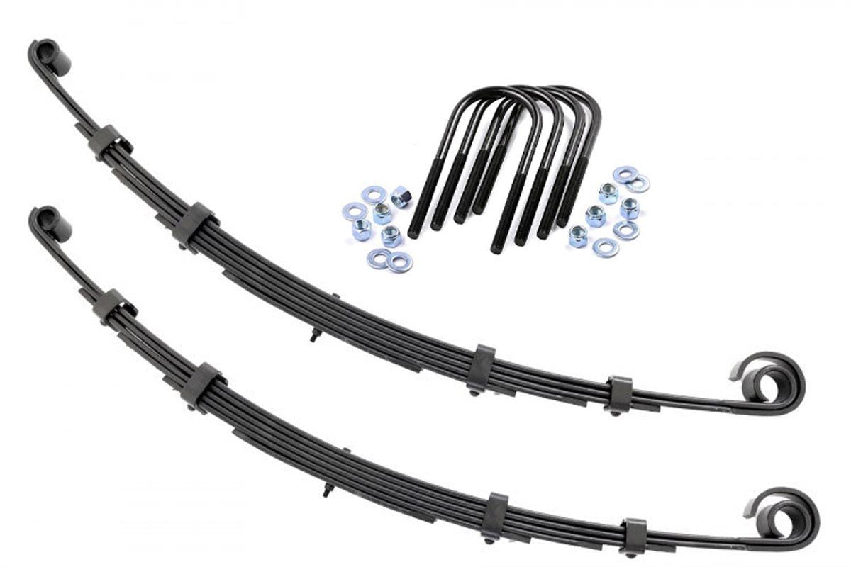 Front Leaf Springs 2.5 Inch Lift Pair Jeep CJ5/CJ7 5 4WD (1976-1983) Rough Country