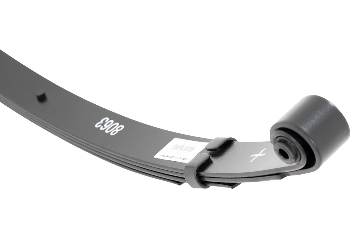 Front Leaf Springs Military Wrap 4 Inch Lift Pair Jeep Wrangler YJ (87-95) Rough Country
