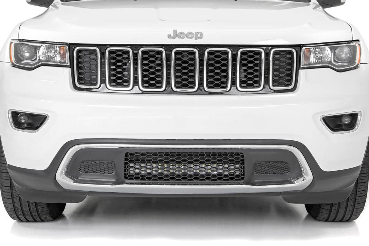 LED Light Kit Bumper Mount 20 Inch Spectrum Dual Row Jeep Grand Cherokee WK2 (11-20) Rough Country