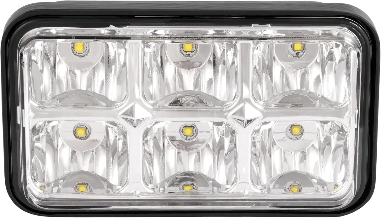 Golf Cart LED Headlight Clear Lens Chrome Housing Replacement