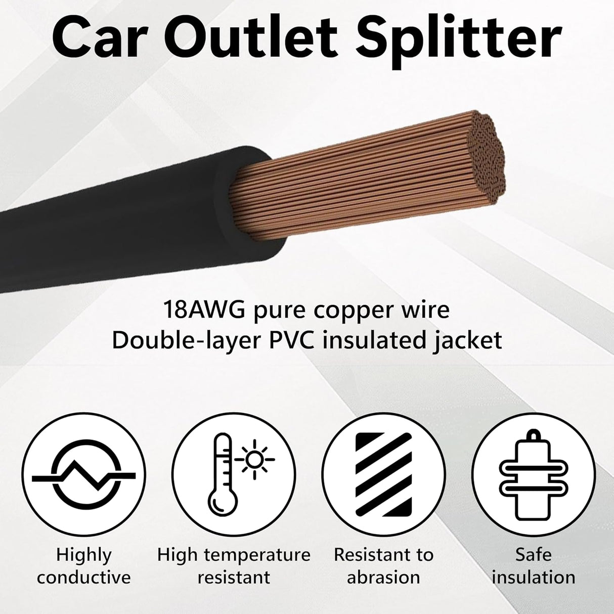 12V Dual Car Lighter Adapter Splitter TekShack