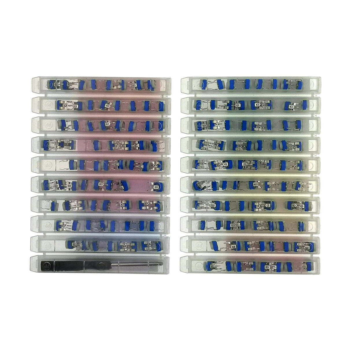 Trimmer Potentiometer – Linear (B), DC 50V, 210° ±20° Rotation (8-Pack) TekShack