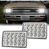 4x6 Inch LED Headlights DOT Approved High Low Beam Rectangle 2PCS
