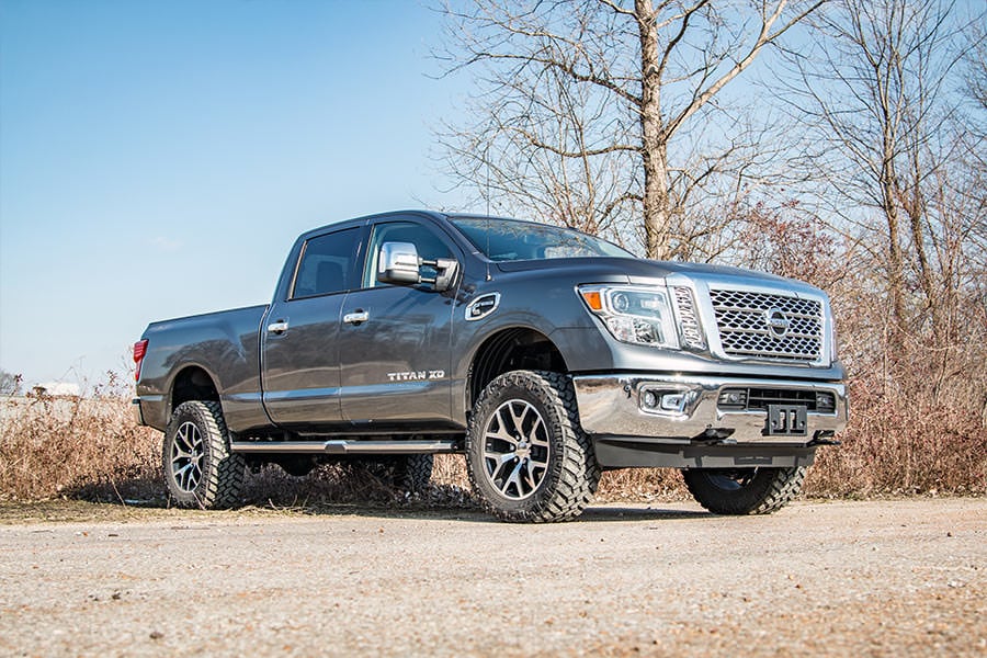 2 Inch Lift Kit Red Spacers Nissan Titan XD 2WD/4WD (2016-2024) Rough Country