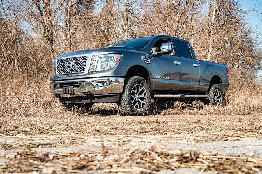 2 Inch Lift Kit Red Spacers Nissan Titan XD 2WD/4WD (2016-2024) Rough Country