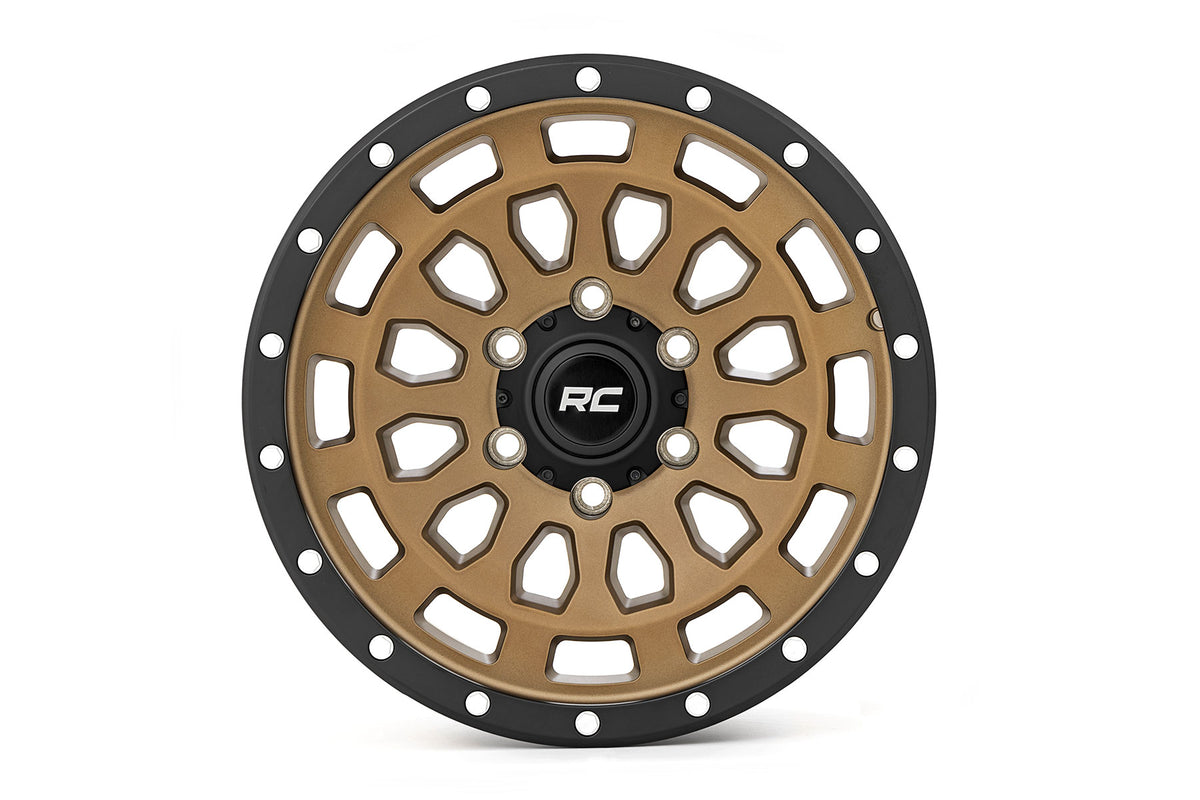87 Series Wheel Simulated Beadlock Bronze/Black 17x8.5 6x135 +0mm Rough Country