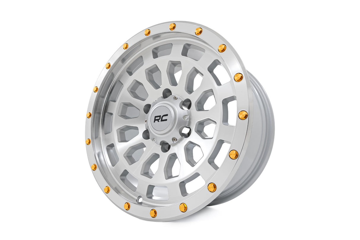 87 Series Wheel Simulated Beadlock Full Machine 17x8.5 5x5 +0mm Rough Country