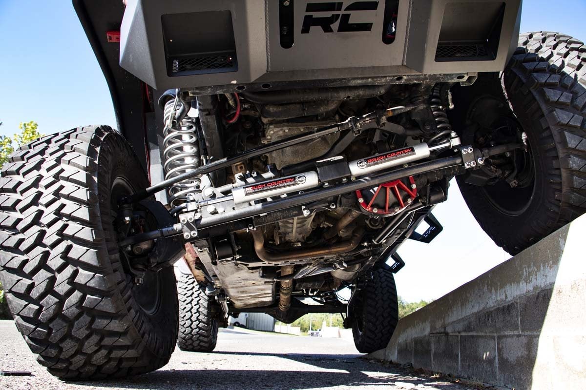 N3 Steering Stabilizer Dual 2-8 Inch Lift Jeep Wrangler JK/Wrangler Unlimited (07-18) Rough Country