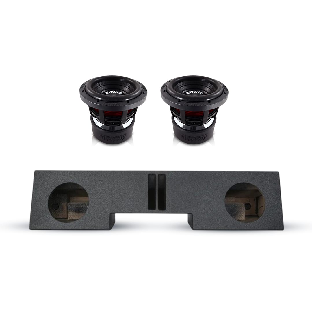 (2) Sundown Audio X8 v4 & Chevy Ext Cab 88-98 Dual 8" Subwoofer Box Combo Sundown Audio