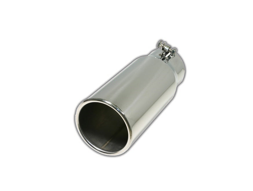 Bolt-on Pencil Tip | Polished 304 Stainless Exhaust Tip Mel's Manufacturing