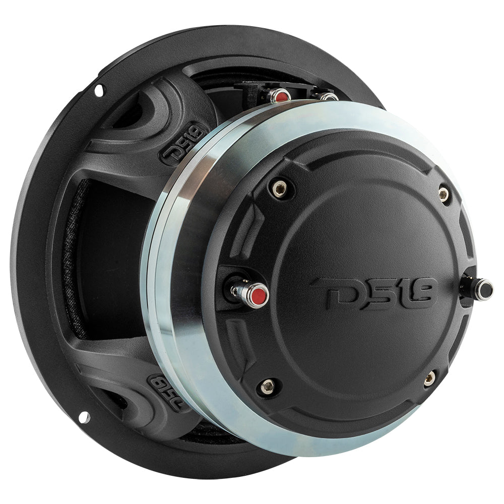 8" Neodymium Coaxial Hybrid Mid-Bass Water resistant Carbon Fiber Cone Loudspeaker with Built-in Driver 400 Watts Rms 4-Ohm