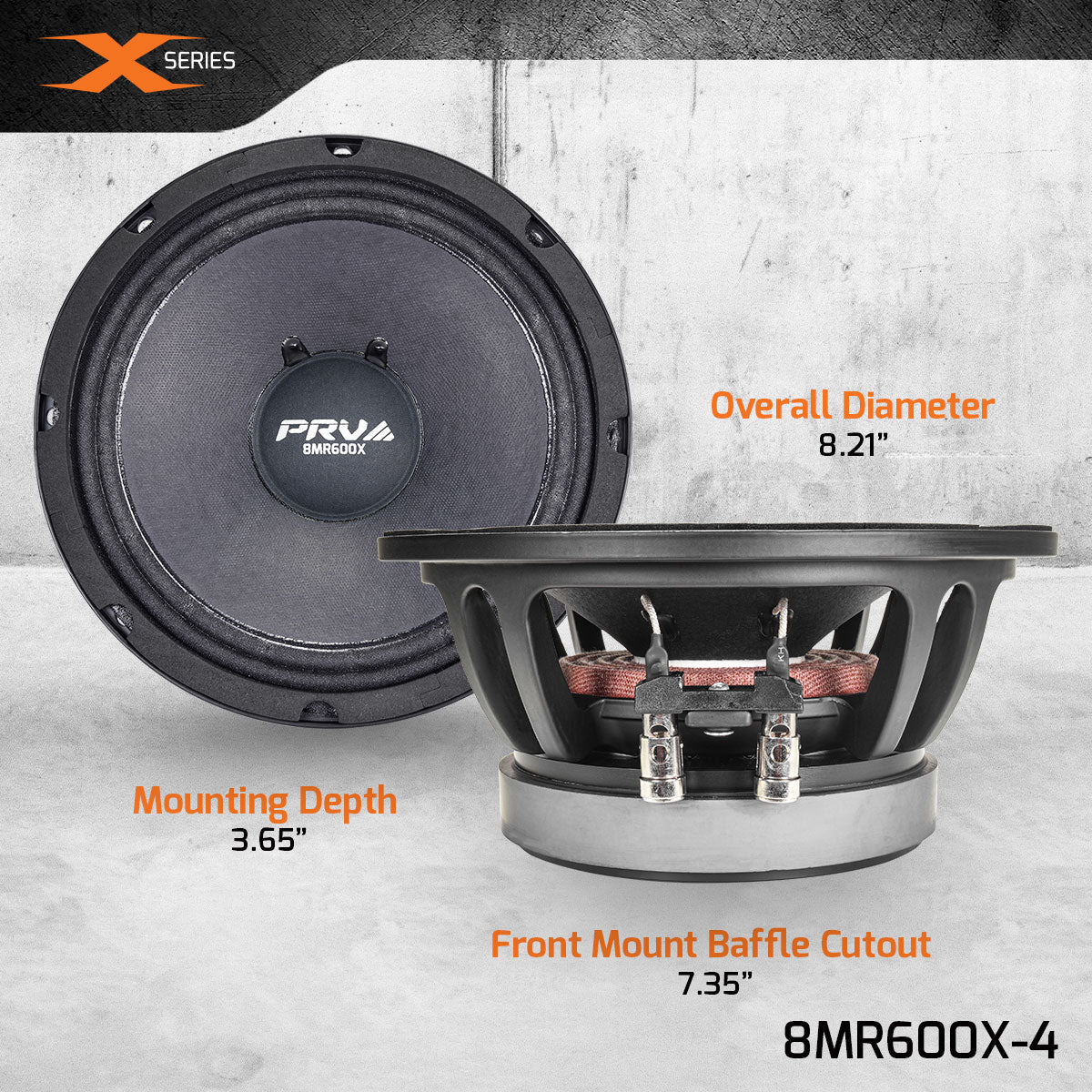 PRV 8MR600X-4 Midrange PRV Audio