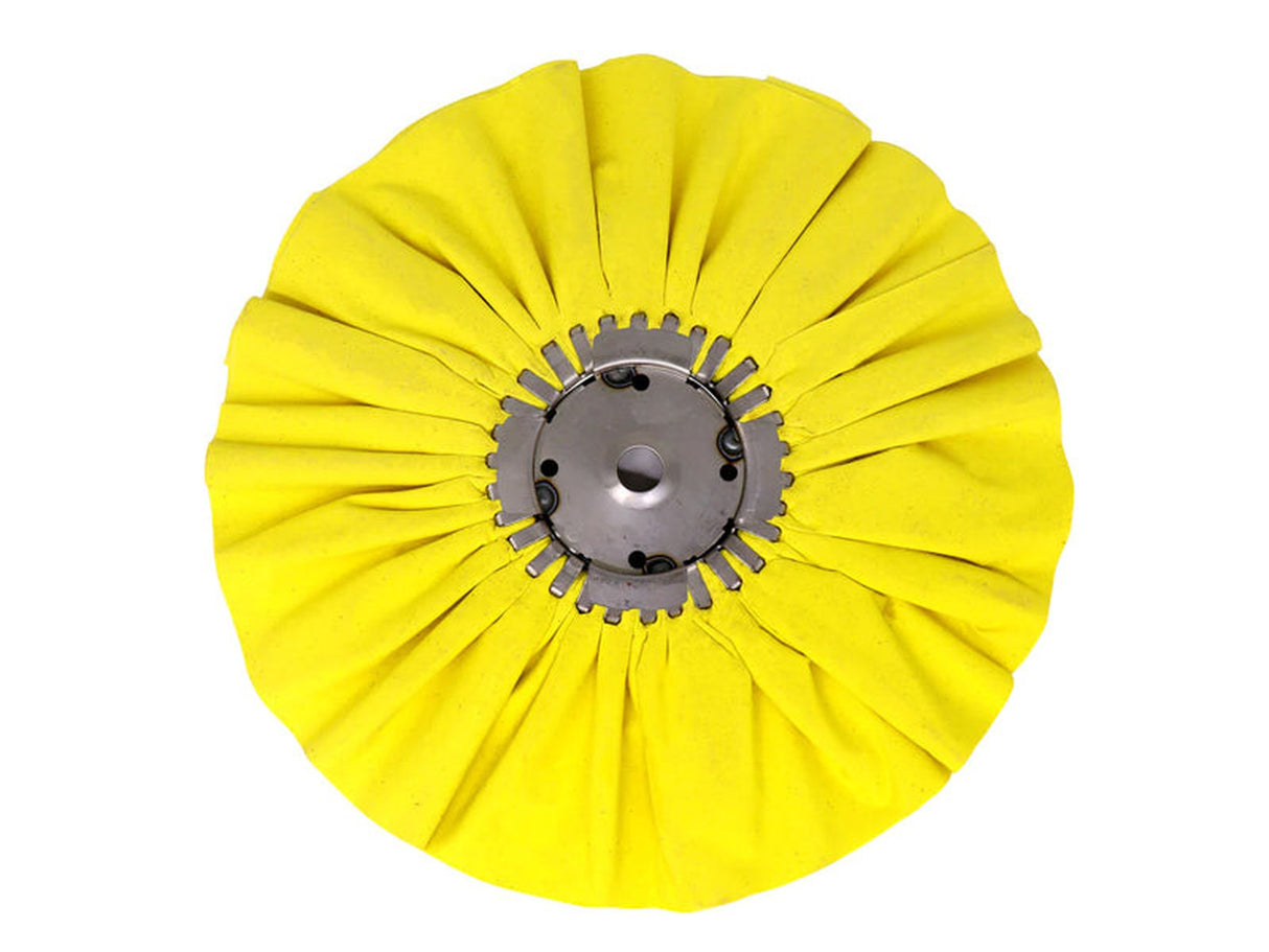 Renegade Yellow Mill Treat 10 Inch Airway Buffing Wheel with Removable Center Plate Renegade