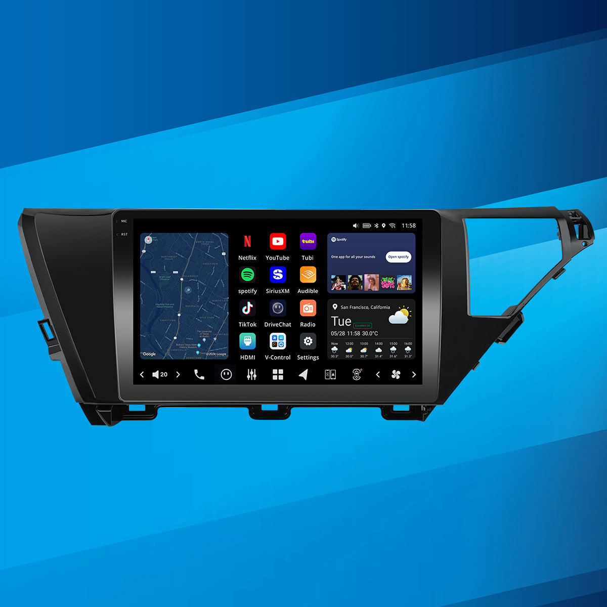 VISION 10” Custom-Fit Car Stereo for Toyota Camry 2018-2020