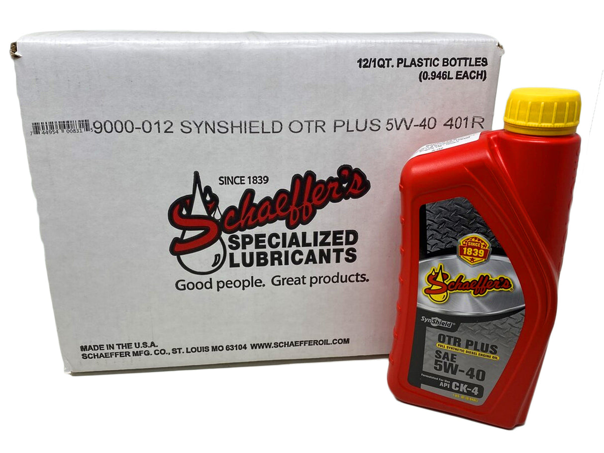 Schaeffers SynShield OTR Plus 5W-40 Full Synthetic Diesel Engine Oil Schaeffers